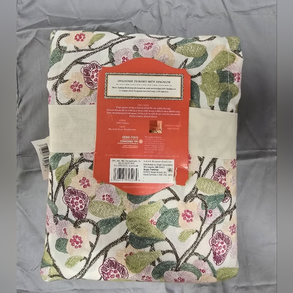 Opalhouse Percale Sheet Set with Floral Design - Picture 3 of 6